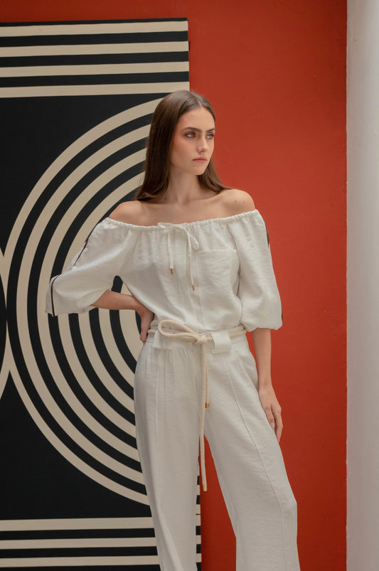 PAULETTE PANT WHITE